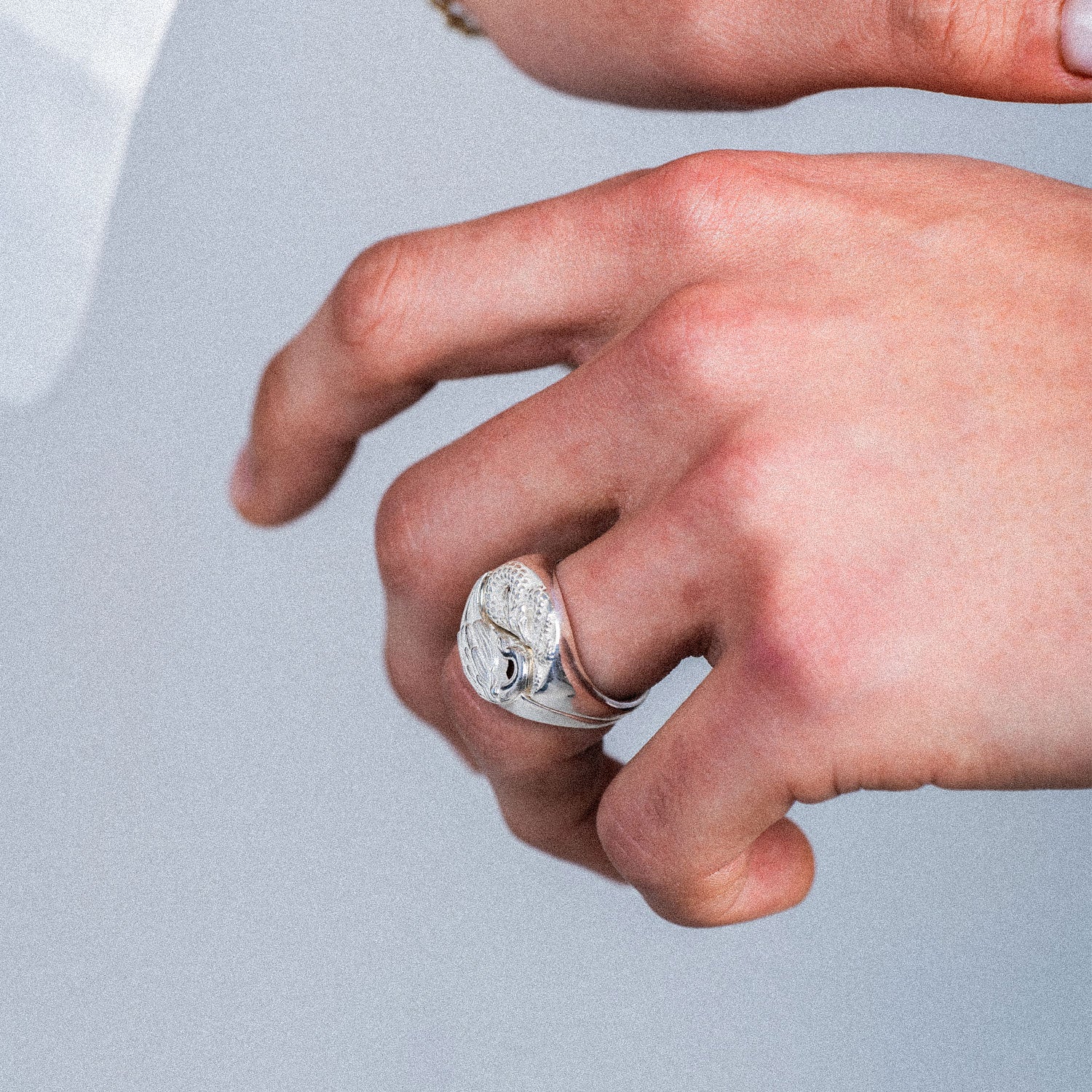 Yin Yang Dragon Ring - Gold Brass Sample-nunchi