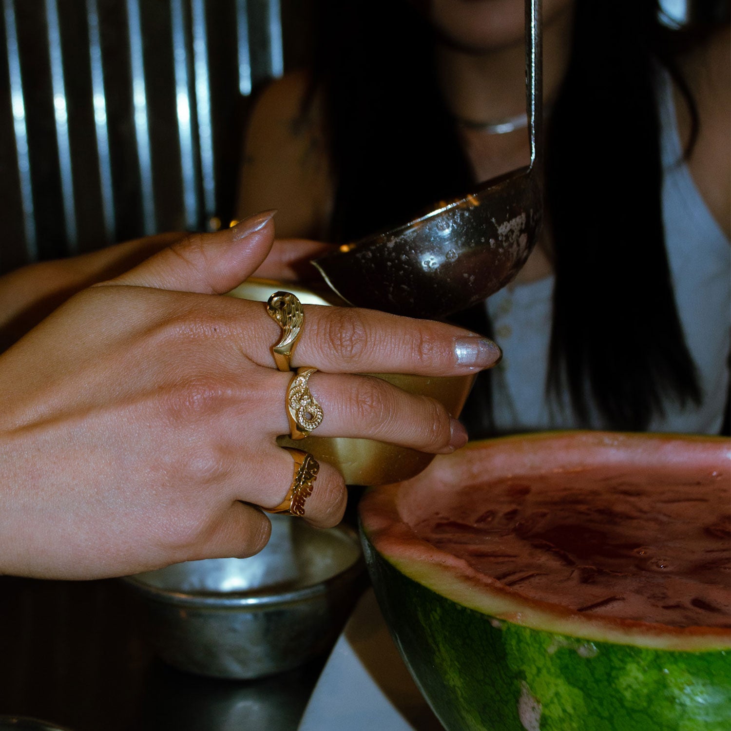 Yin Yang Dragon Ring - Gold Brass Sample-nunchi