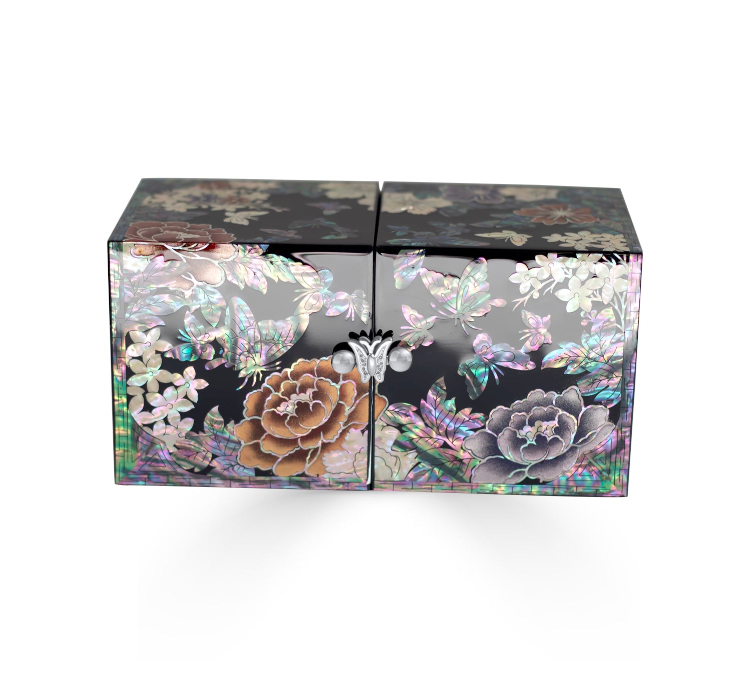 Lotus & Butterfly Sparkle Chest With Drawers-nunchi