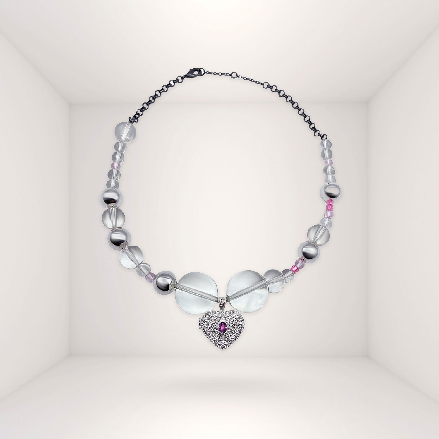 AUDREY NUNA x NUNCHI LOCKET NECKLACE-nunchi