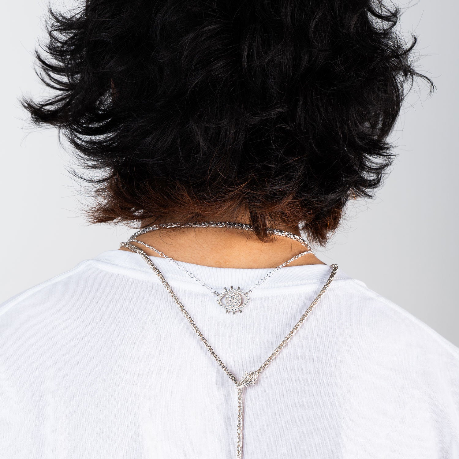 NUNCHI Black Diamond Eye Necklace - Gold-nunchi