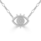 NUNCHI Eye Necklace - Silver-nunchi
