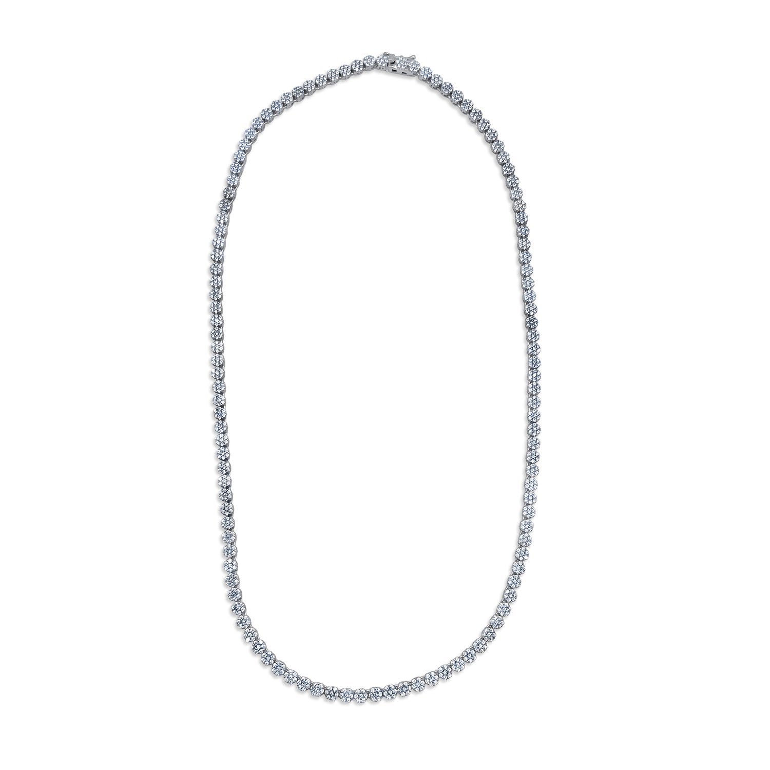 Flower Tennis Necklace-nunchi