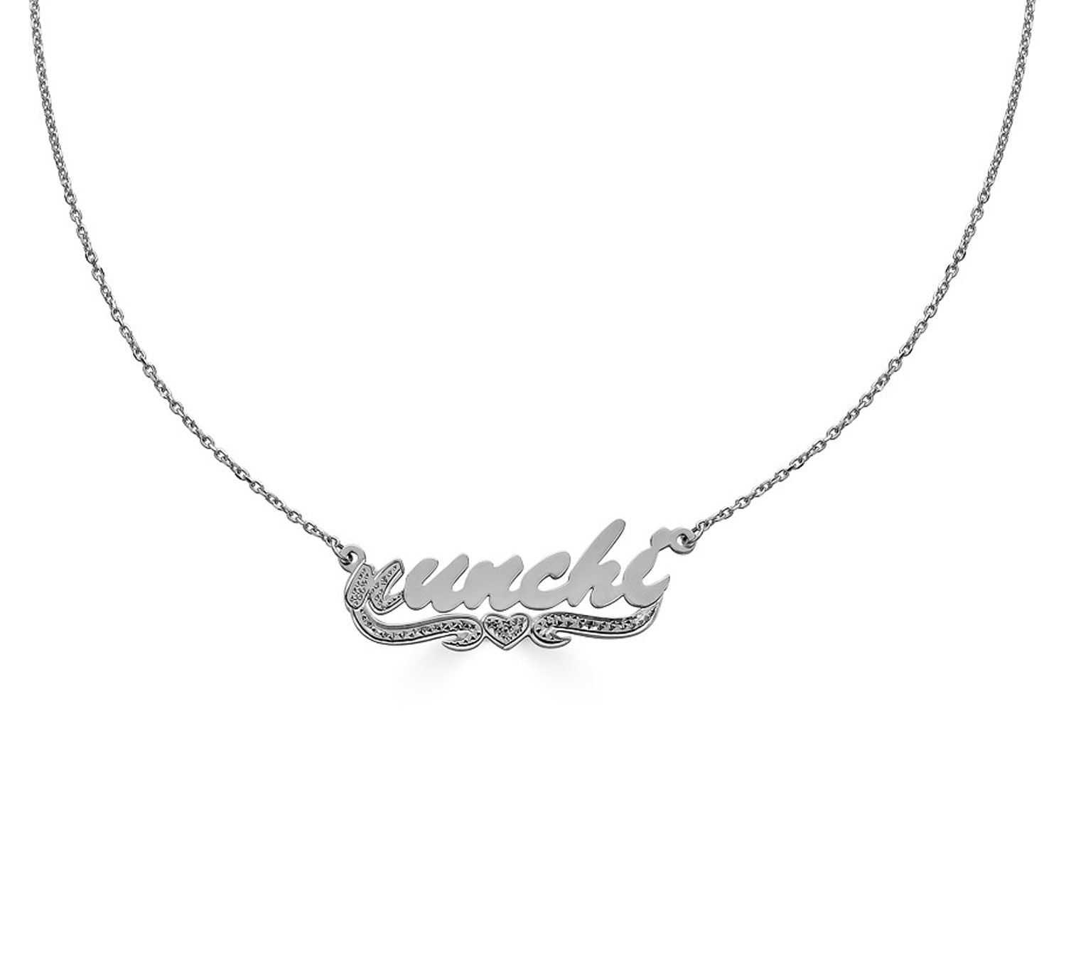 Duotone Nameplate Necklace-nunchi