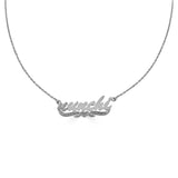 Duotone Nameplate Necklace-nunchi