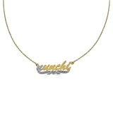Duotone Nameplate Necklace-nunchi