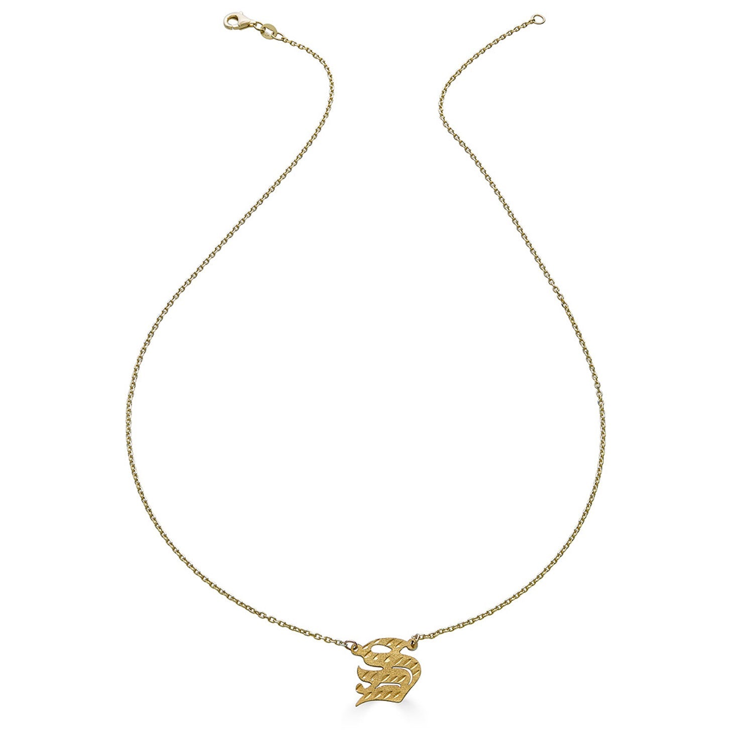 Gothic Initial/Number Necklace-nunchi