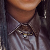 Customizable Nameplate Necklace - Gold-nunchi