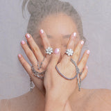 Diamond Cut Ice Chain Bracelet-nunchi