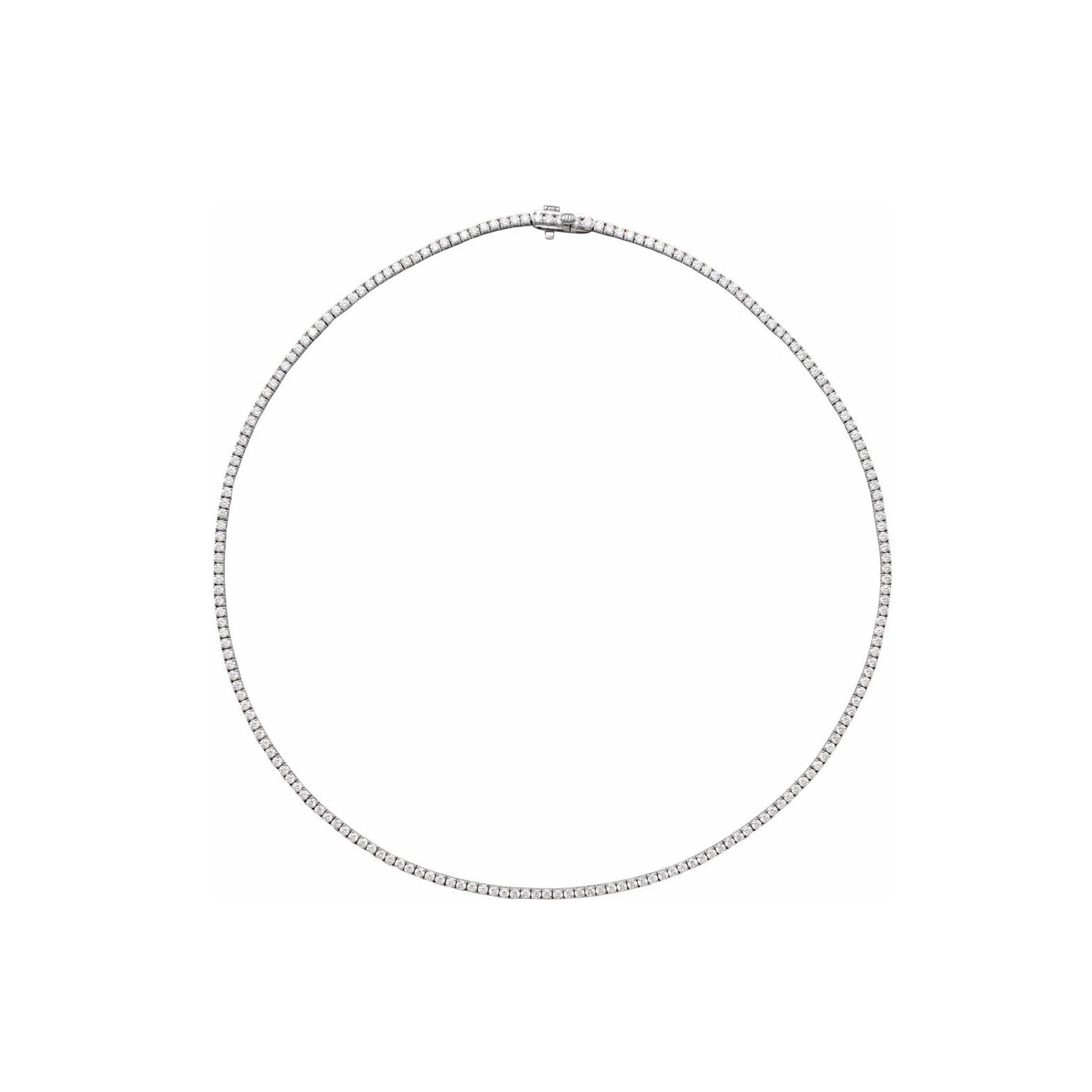CZ Tennis Necklace-nunchi