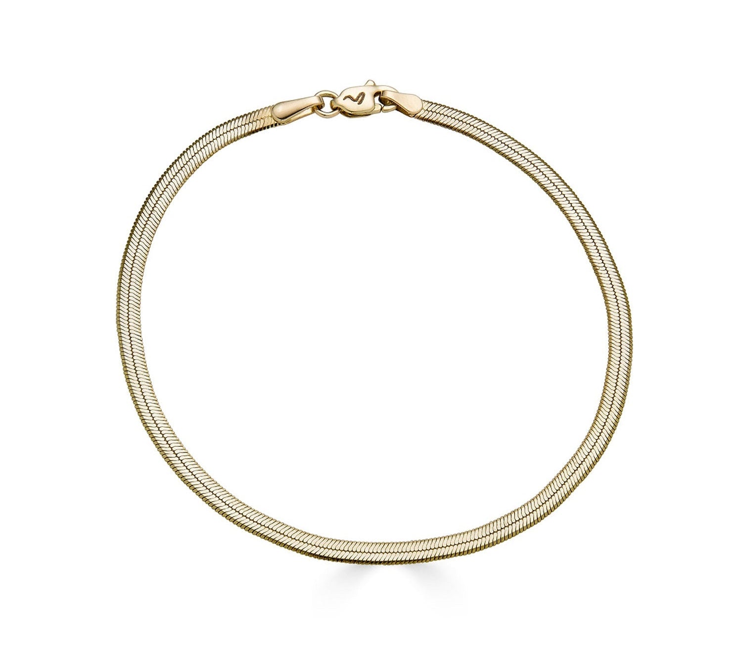 Herringbone Chain Bracelet - Gold Filled-nunchi
