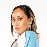 Rose Of Sharon Bamboo Hoops - Large-nunchi