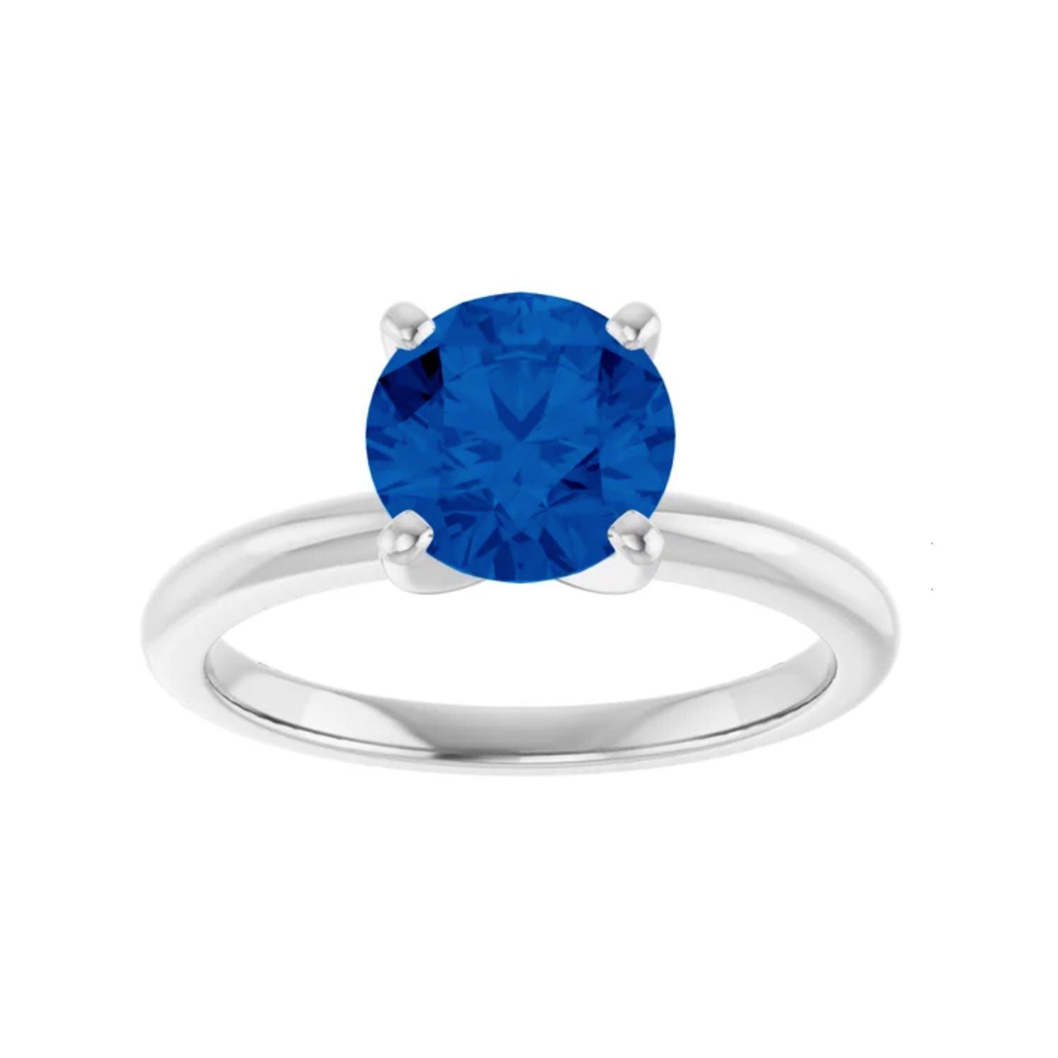 Customizable Round Cocktail Ring - Silver-nunchi