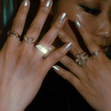 NUNCHI Eye Mugunghwa Flower Signet Ring-nunchi