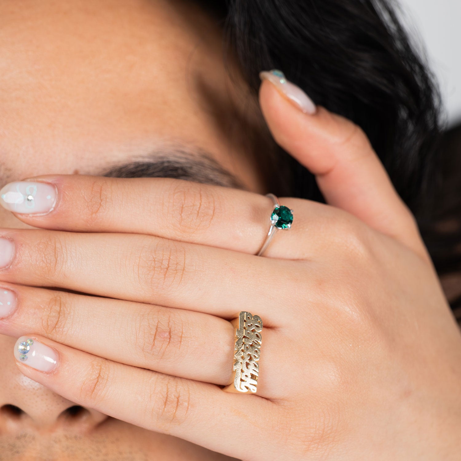 Round Pink Cocktail Ring-nunchi