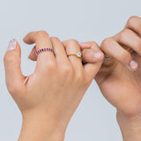 Customizable Gemstone Eternity Band-nunchi