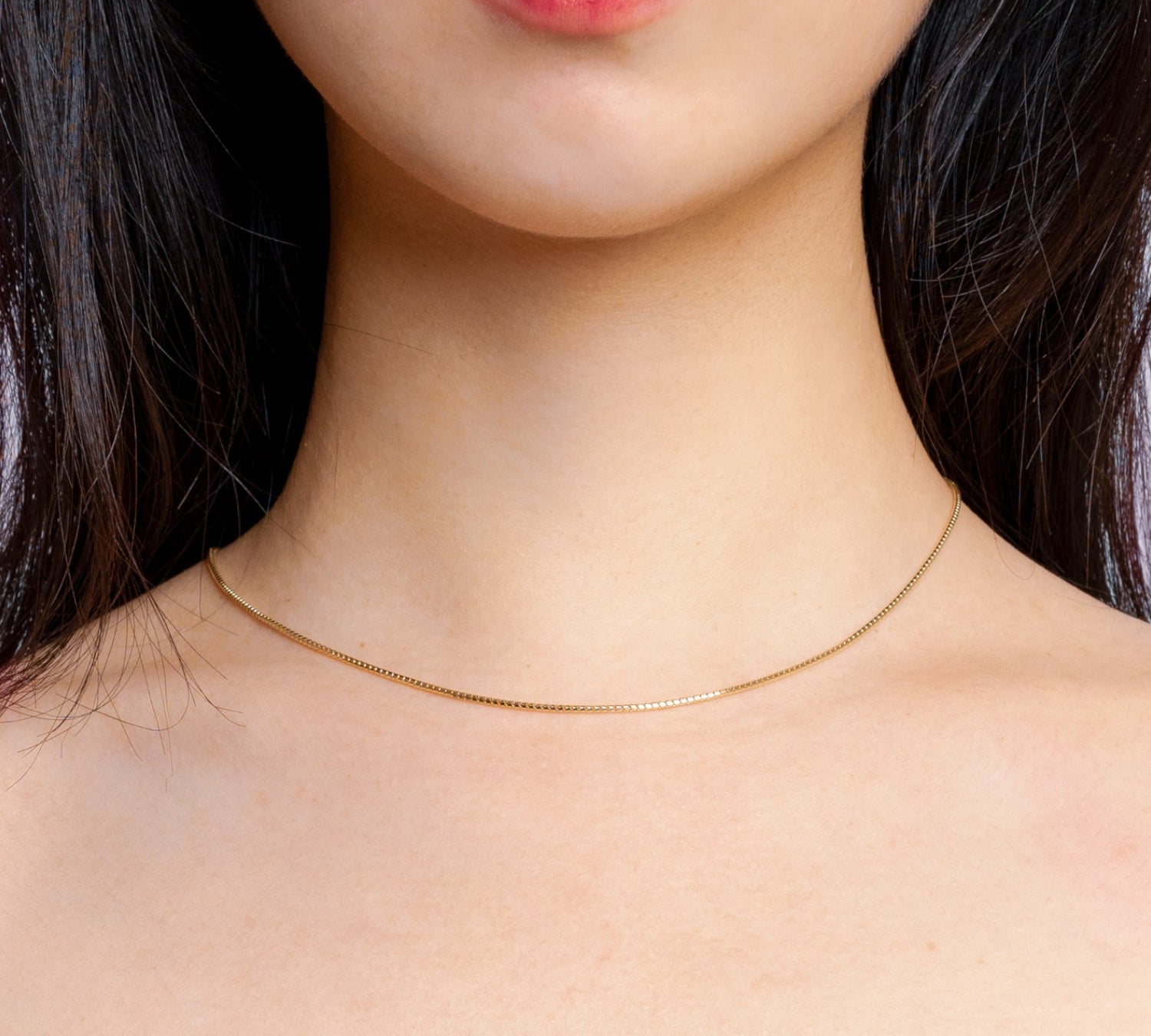 Dainty Diamond Cut Ice Chain Necklace-nunchi