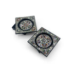 Dark Lotus & Butterflies Coasters - Set of Two-nunchi