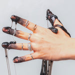 Diamond & Gold Snake Fang Ring-nunchi