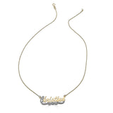 Duotone Nameplate Necklace-nunchi