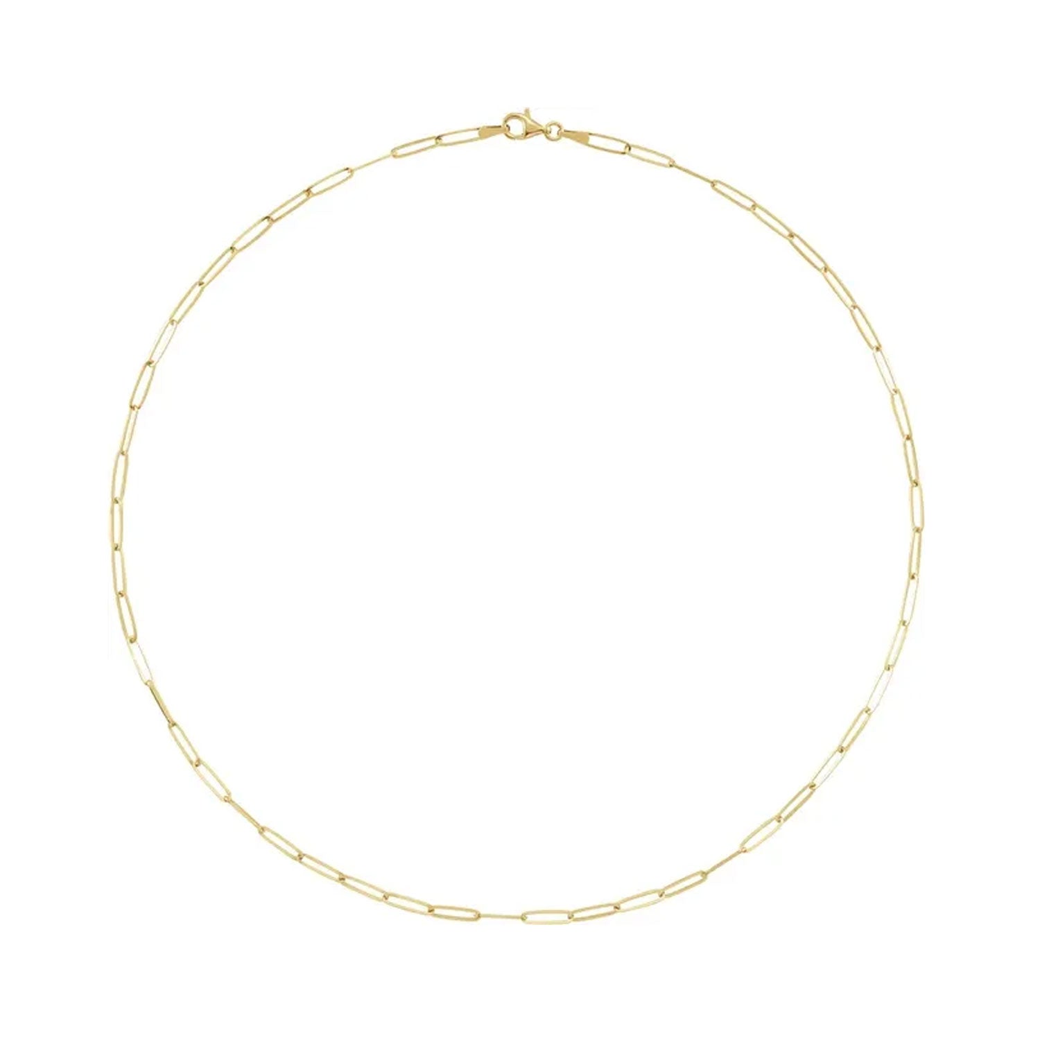 Paperclip Chain Necklace - Gold Filled-nunchi