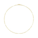 Paperclip Chain Necklace - Gold Filled-nunchi