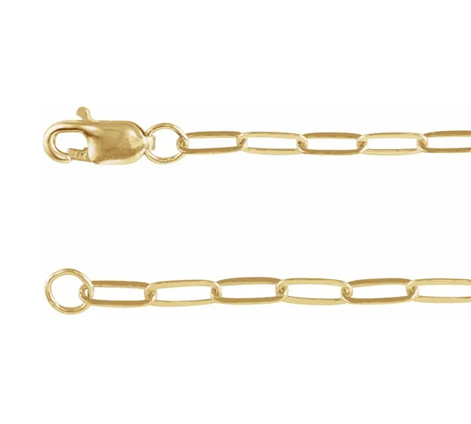 Paperclip Chain Necklace - Gold Filled-nunchi
