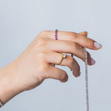 Customizable Gemstone Eternity Band-nunchi