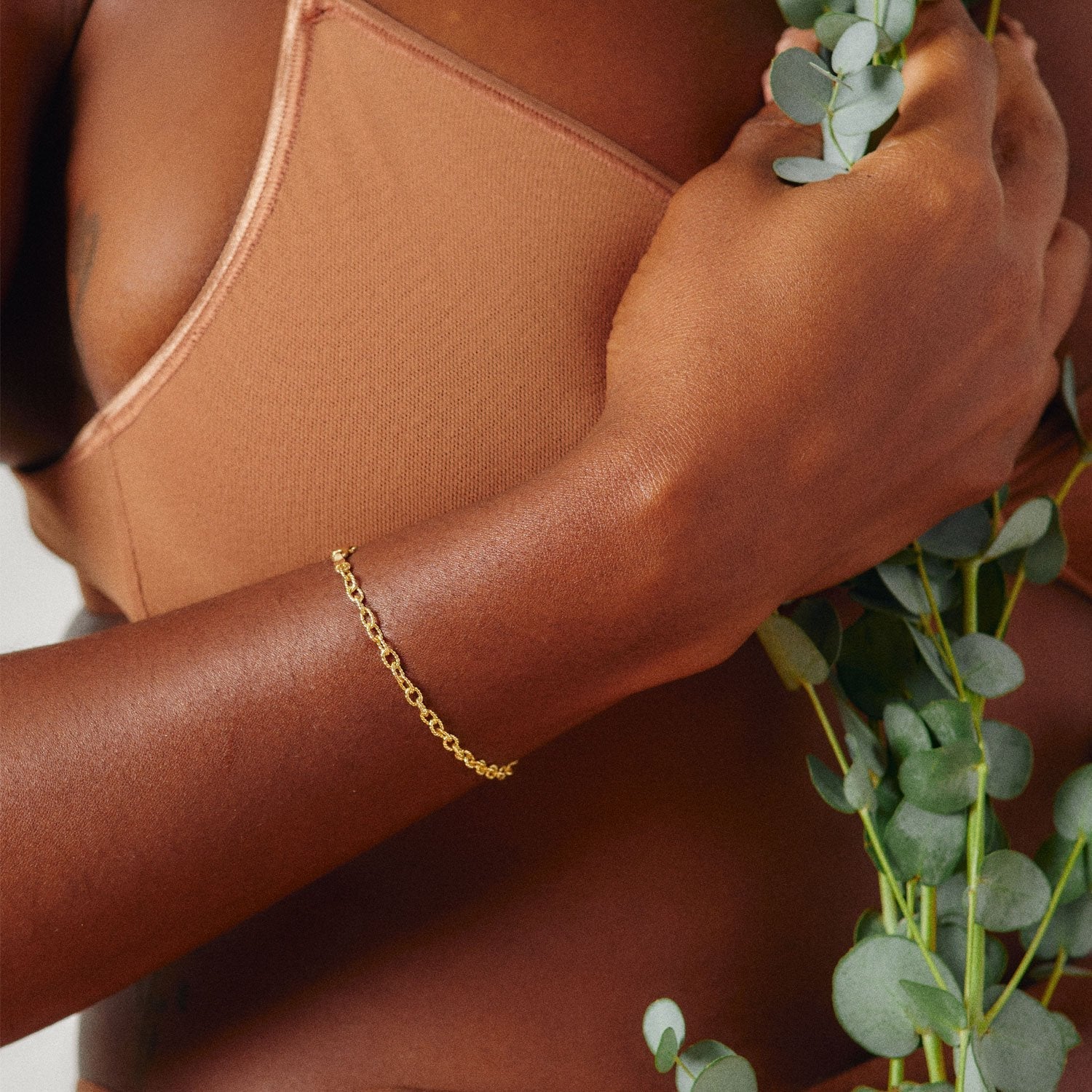 Halo Sparkle Chain Bracelet-nunchi