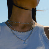 Molten Metal Hangul Charm - Silver-nunchi