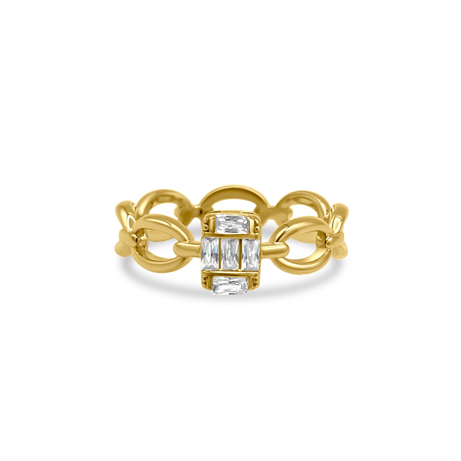 Baguette Shield Ring-nunchi