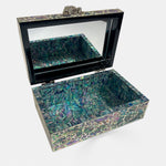 Iridescent Butterfly Mirrored Jewelry Chest-nunchi