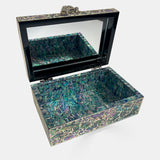 Iridescent Butterfly Mirrored Jewelry Chest-nunchi