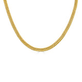 Bold Herringbone Chain Necklace - Gold-nunchi