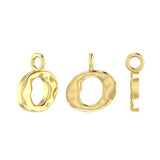 Molten Metal Hangul Charm - Gold Plated-nunchi
