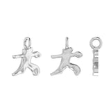 Molten Metal Hangul Charm - Silver-nunchi