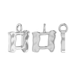 Molten Metal Hangul Charm - Silver-nunchi