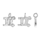 Molten Metal Hangul Charm - Silver-nunchi