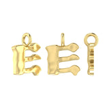 Molten Metal Hangul Charm - Gold Plated-nunchi
