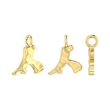 Molten Metal Hangul Charm - Gold Plated-nunchi