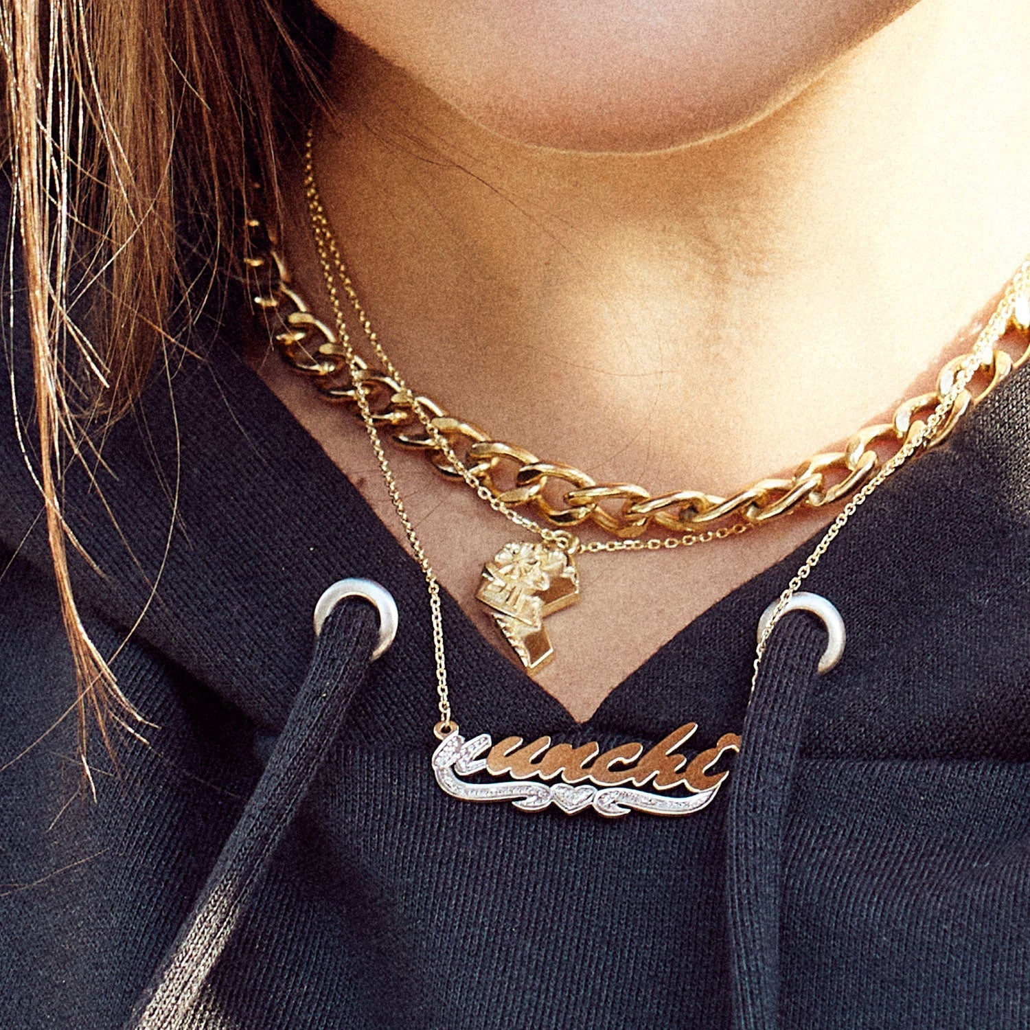 Korean Best Friends Necklace Set-nunchi