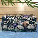 Large Lotus Garden Chest with Lock and Key-nunchi