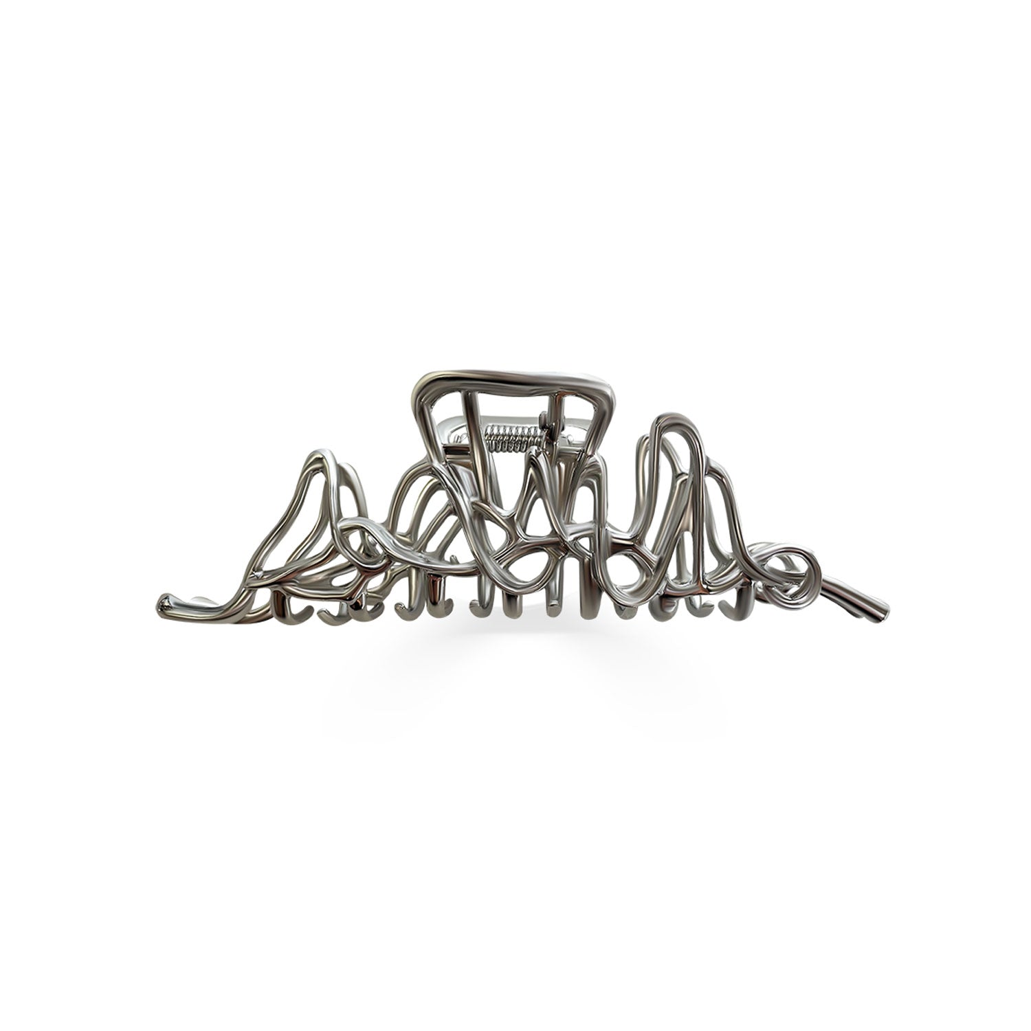 Long Squiggle Metal Claw Clip-nunchi