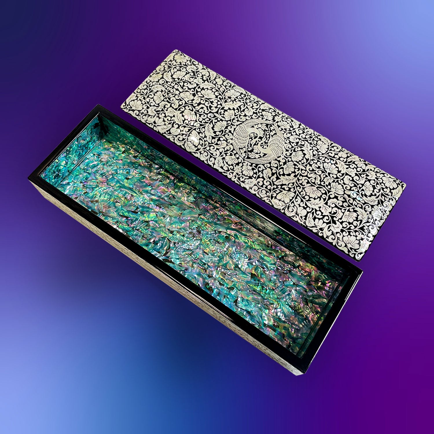 Lotus and Crane Jewelry Case-nunchi