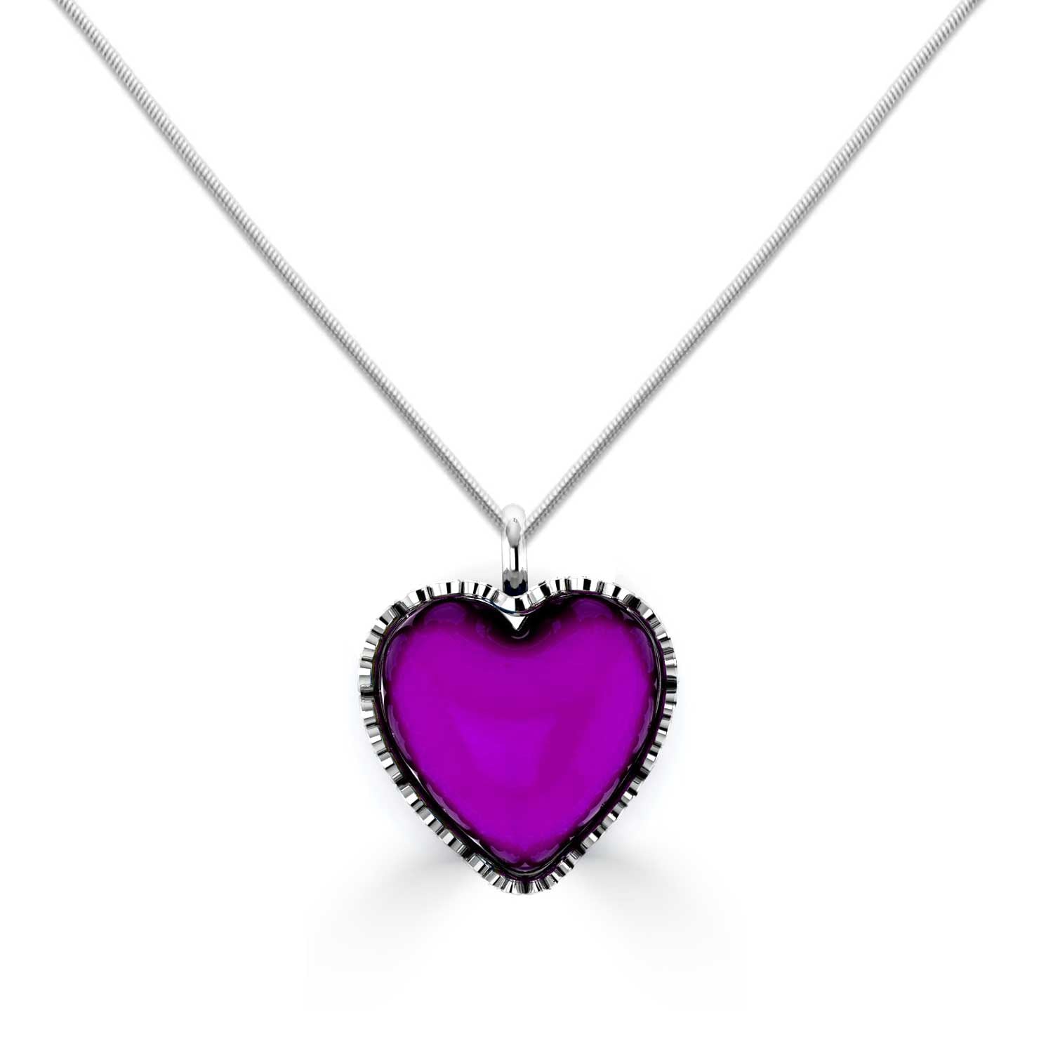 Moody Heart Pendant Necklace-nunchi