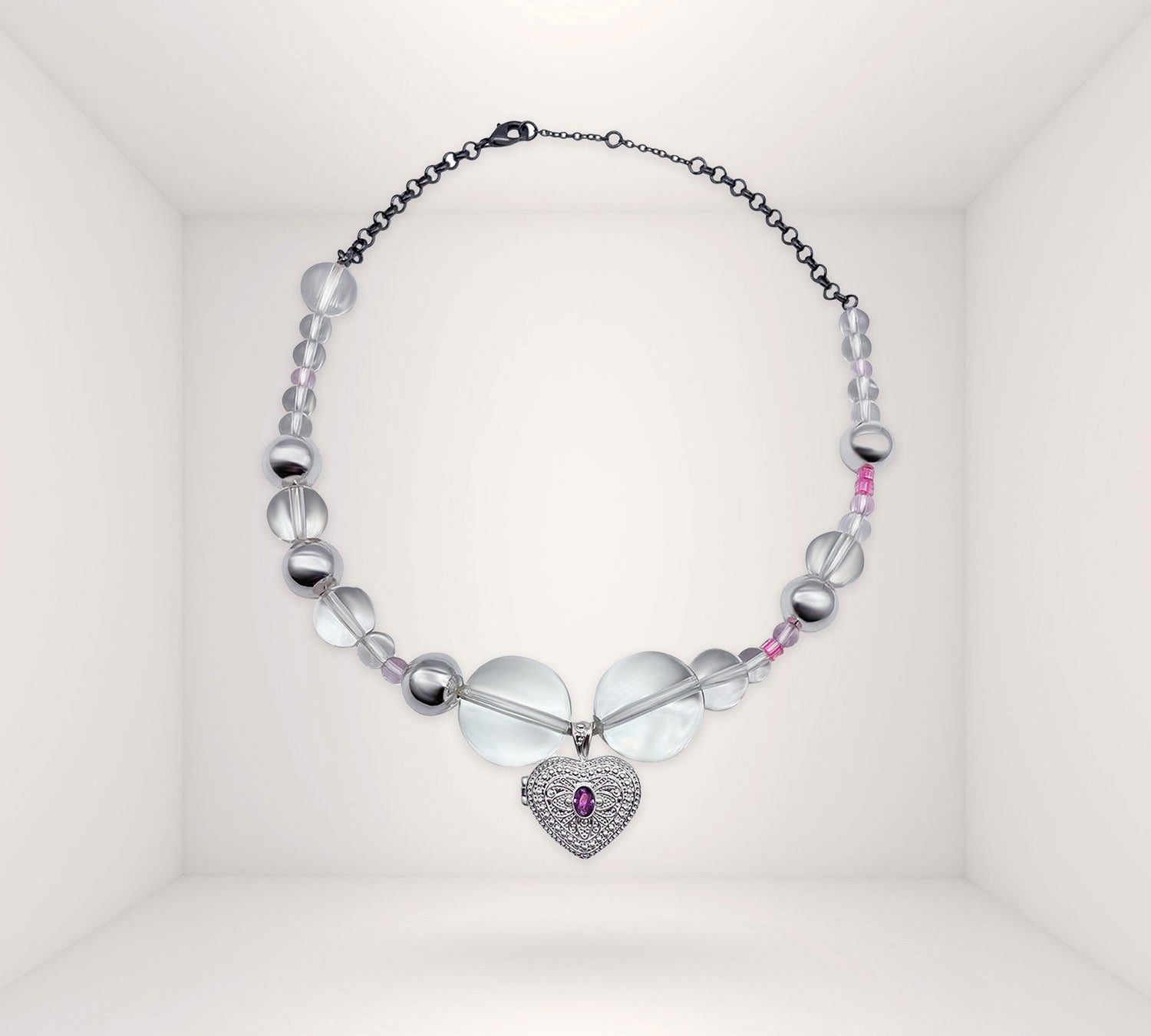 AUDREY NUNA x NUNCHI LOCKET NECKLACE-nunchi