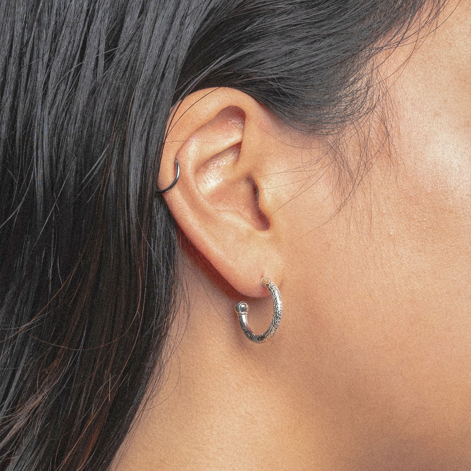 Dancheong Hoops - Silver-nunchi