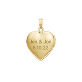 Small Diamond Heart Locket Necklace-nunchi