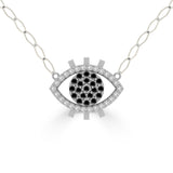 NUNCHI Eye Necklace - Silver-nunchi