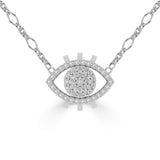 NUNCHI Eye Necklace - Silver-nunchi